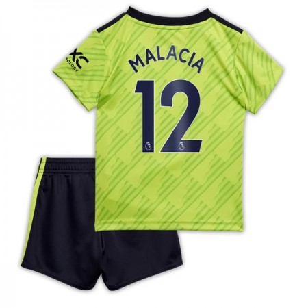 Camiseta de fútbol Manchester United Malacia 12 Niño 1ª equipación 2022/23